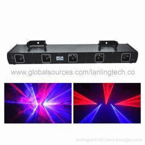 5-head Red/Blue Laser Stage Light for Disco, DJ, Club Lighting